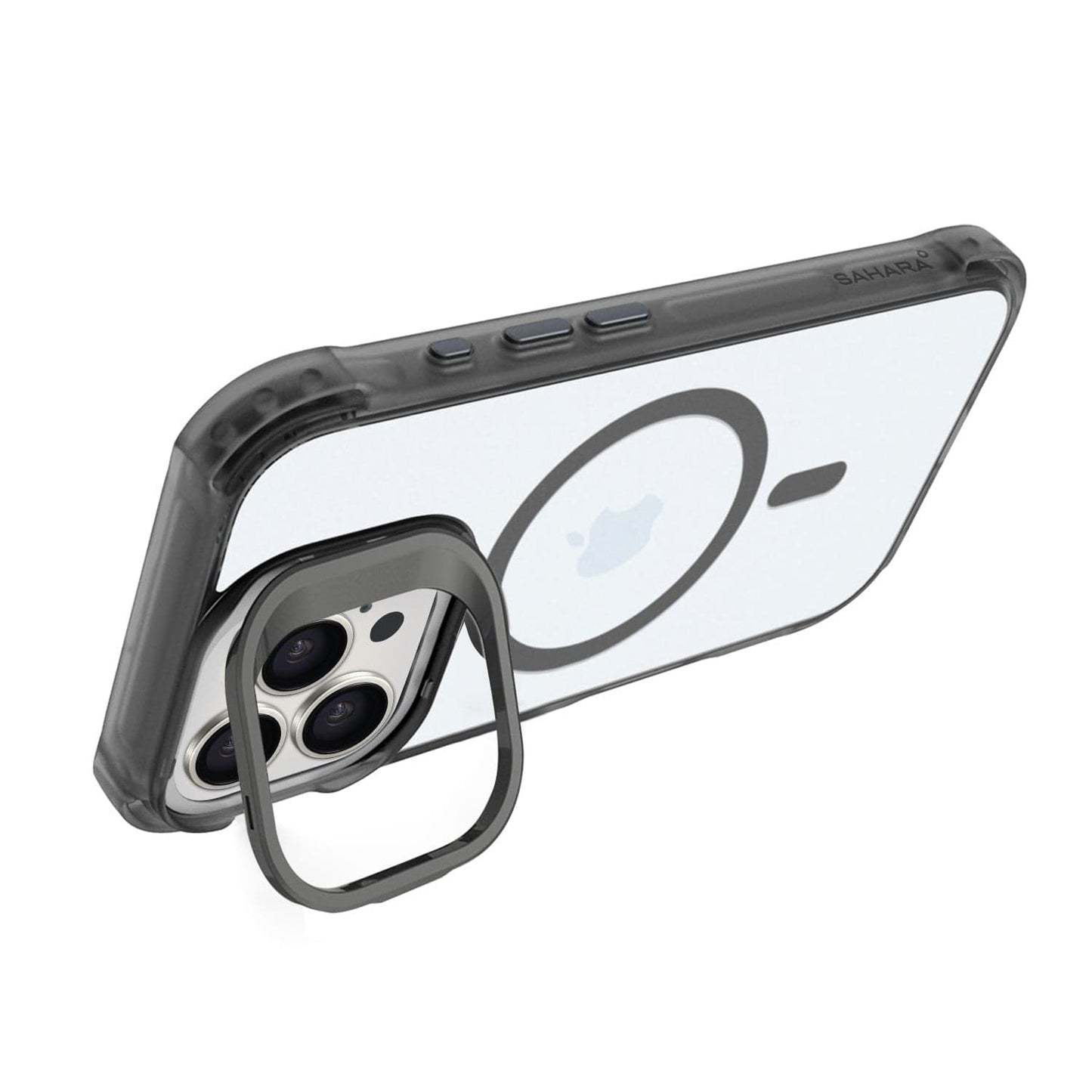 iPhone 16 Pro Clear Kickstand Case - Anti-Slip, Rugged, MagSafe | Venture Series