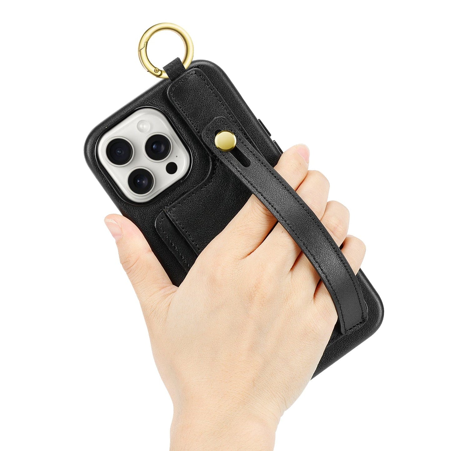 iPhone 15 Pro Max Leather Wallet FingerGrip Case with MagSafe | Indy Series