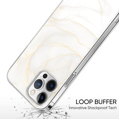 White Marble Series Case - iPhone 13 Pro