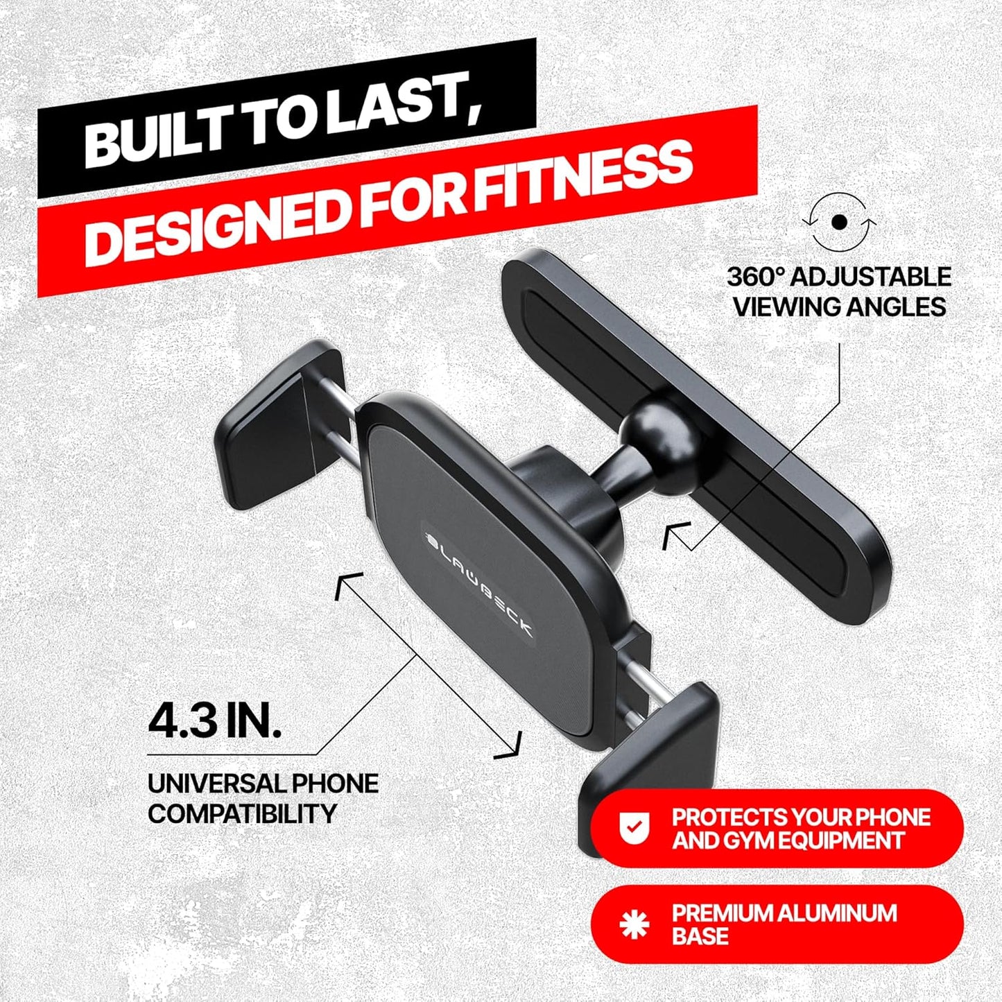 BLAUBECK Magnetic Gym Phone Holder | Secure Mount for Gym, Kitchen, DIY & Golf