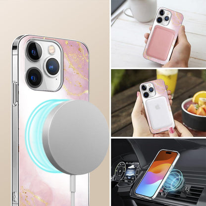 iPhone 15 Pro Pink Marble Case - Fashionable Look | Inspire Series