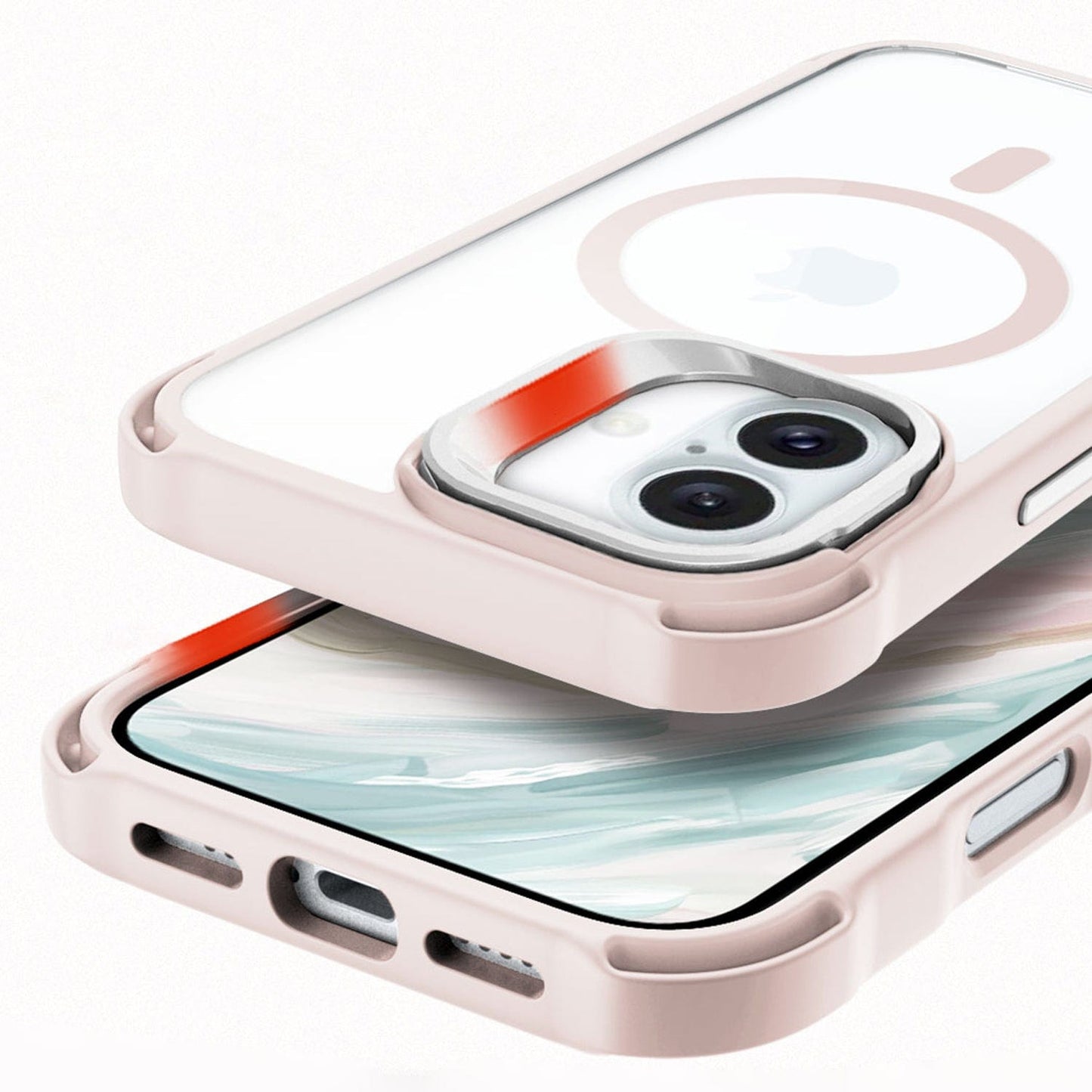 iPhone 16 Plus Clear Kickstand Case - Anti-Slip, Rugged, MagSafe | Venture Series