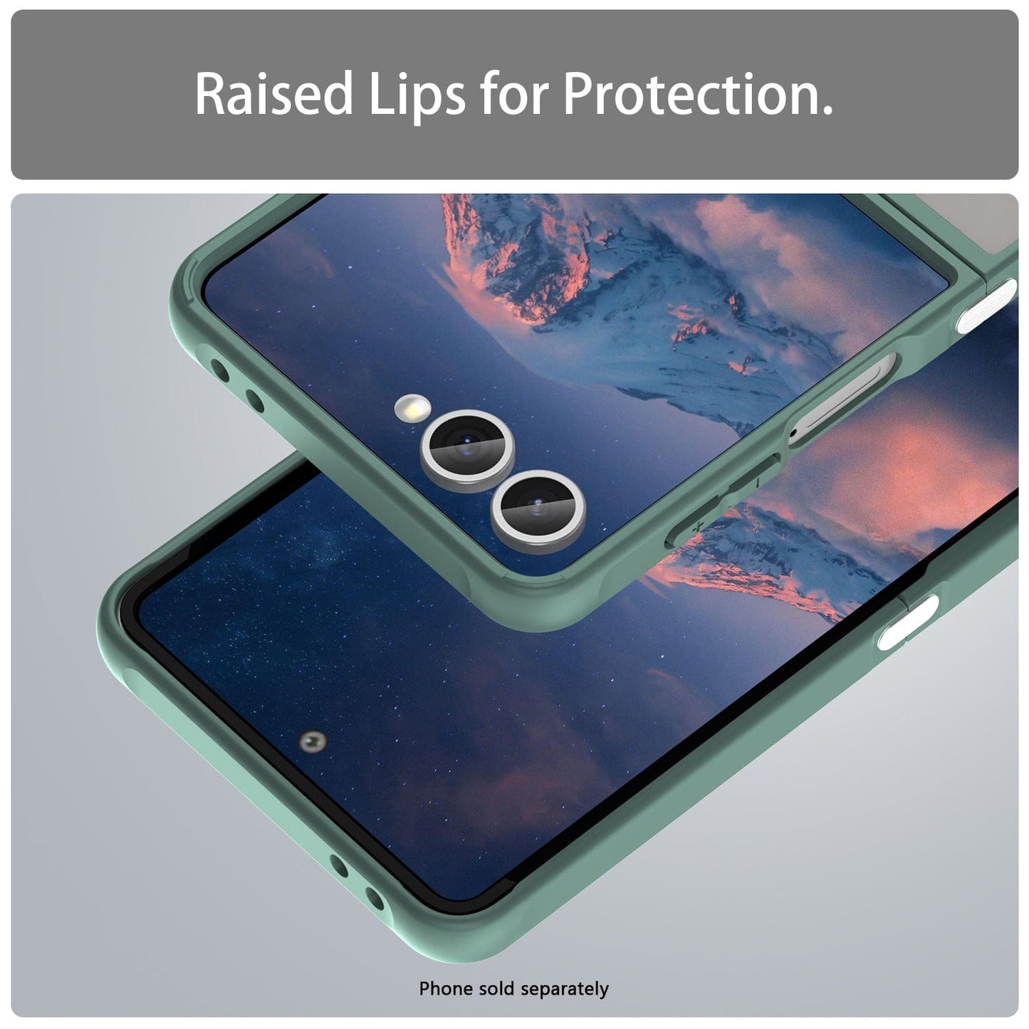 Samsung Galaxy Z Flip7 Semi Transparent Case - Anti-Slip Grip, Slim Design | Venture Series