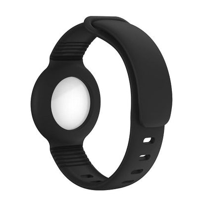 Sahara Black Silicone Wrist Band - Apple AirTag