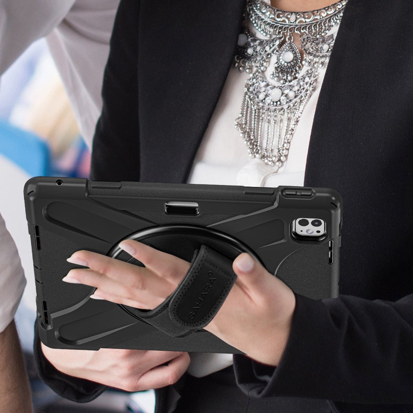 iPad Pro 13-inch (M4 2024 / M5 2025) Case - Heavy-Duty with Hand Strap | Raider X Series