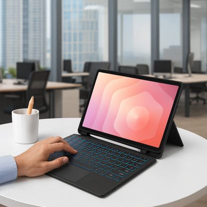 Samsung Galaxy Tab S11 Keyboard Case - Slim Backlit with Trackpad | ProTouch Navigate Series