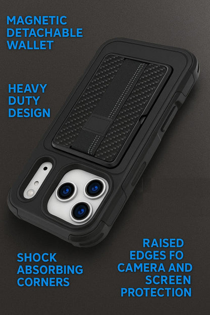 iPhone 17 Pro Case - MagSafe Detachable Wallet | Raider Series