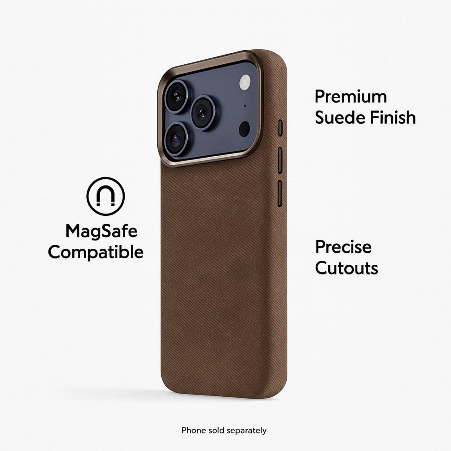 iPhone 17 Pro Max Case - Suede Leather | Indy Series