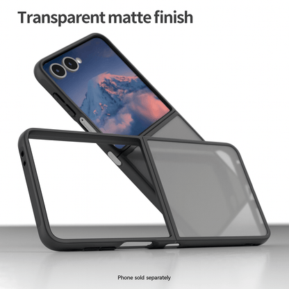 Samsung Galaxy Z Flip7 Semi Transparent Case - Anti-Slip Grip, Slim Design | Venture Series