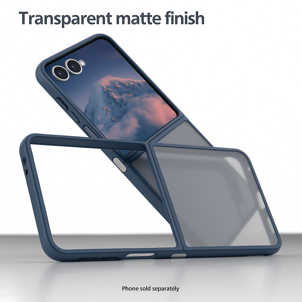 Samsung Galaxy Z Flip7 Semi Transparent Case - Anti-Slip Grip, Slim Design | Venture Series