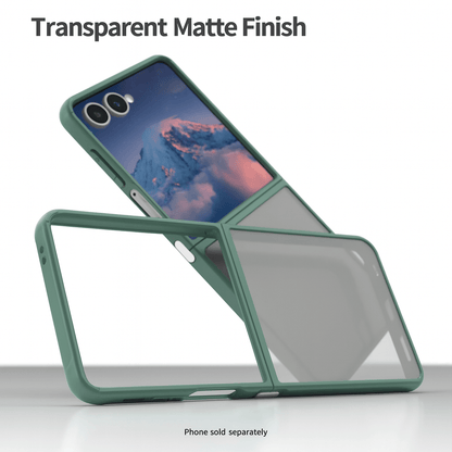 Samsung Galaxy Z Flip7 Semi Transparent Case - Anti-Slip Grip, Slim Design | Venture Series