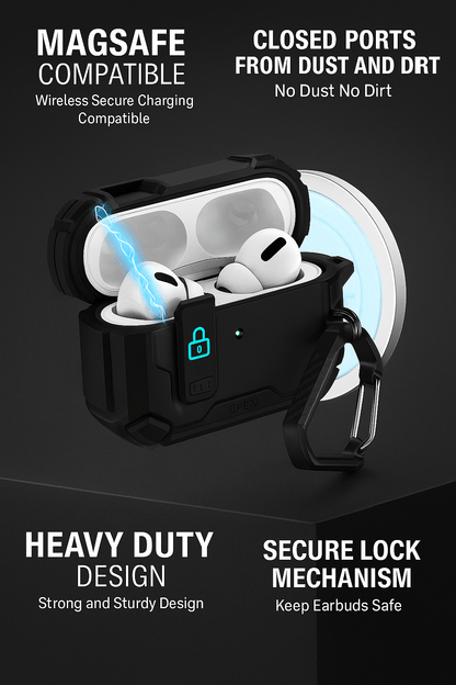 AirPods Pro 3 Case - MagSafe, Heavy-Duty, Secure Lock | Raider Series