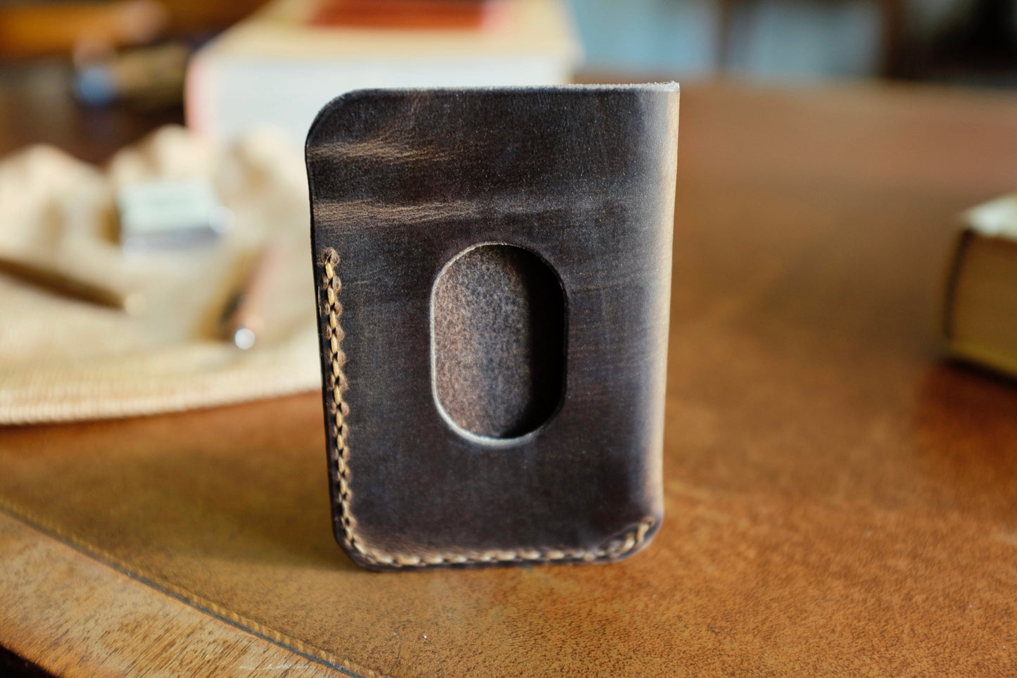The Maverick Wallet - Handmade Full-Grain Leather Minimalist Wallet | Yarets Leather