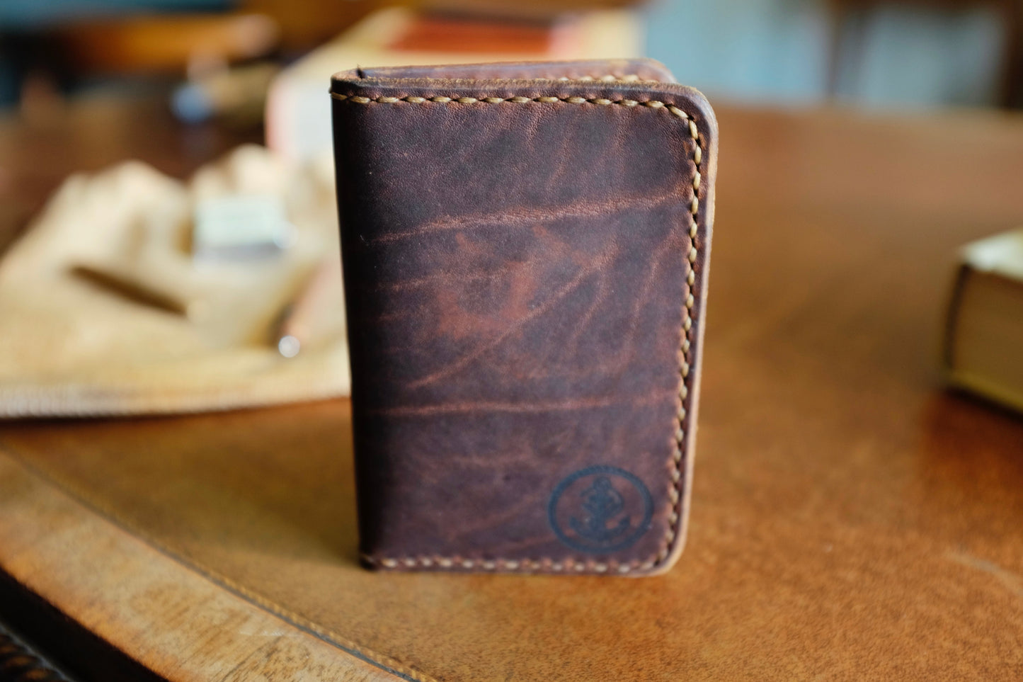 Captain Wallet - Handmade Full-Grain Leather Vertical Wallet | Yarets Leather
