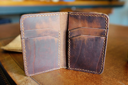 Captain Wallet - Handmade Full-Grain Leather Vertical Wallet | Yarets Leather