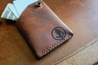 Snap Wallet - Handmade Full-Grain Leather Minimalist Wallet | Yarets Leather