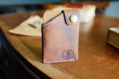 Snap Wallet - Handmade Full-Grain Leather Minimalist Wallet | Yarets Leather