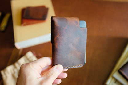 Voyager Wallet - Handmade Full-Grain Leather Snap Wallet | Yarets Leather