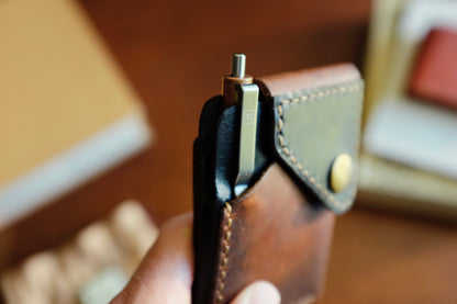 Voyager Wallet - Handmade Full-Grain Leather Snap Wallet | Yarets Leather