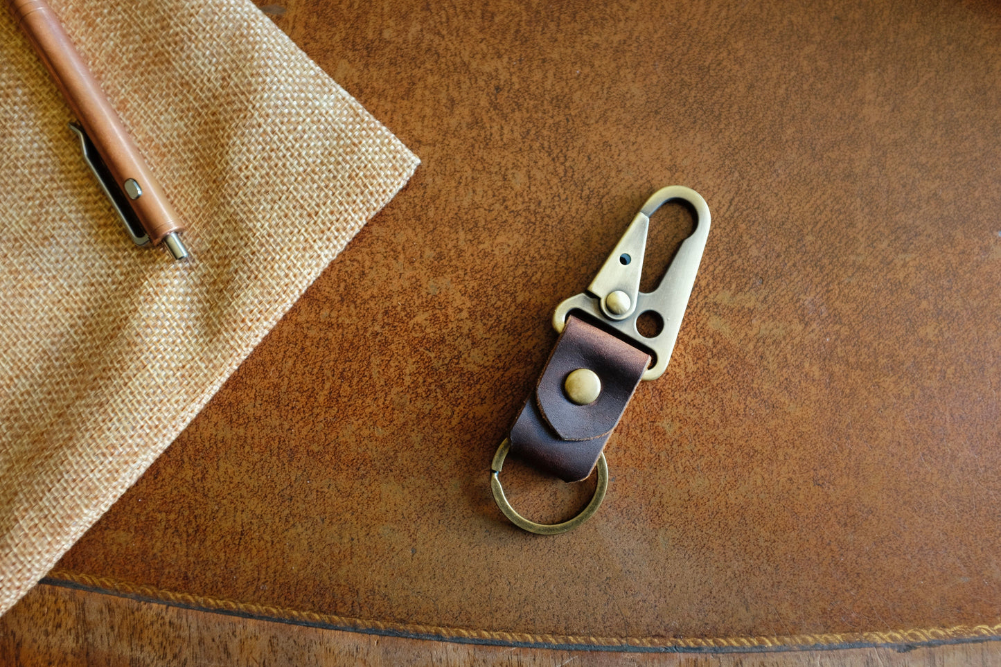 Leather Key Clip N1 - Handmade Full-Grain Leather | Yarets Leather