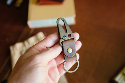 Leather Key Clip N1 - Handmade Full-Grain Leather | Yarets Leather