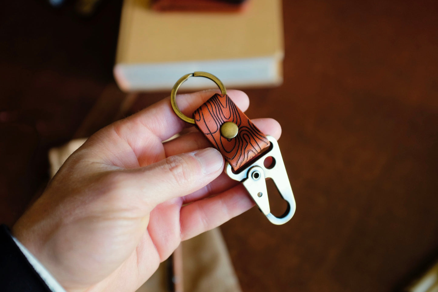 Leather Key Clip N2 - Handmade Full-Grain Leather | Yarets Leather