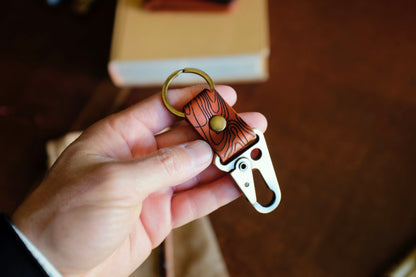 Leather Key Clip N2 - Handmade Full-Grain Leather | Yarets Leather