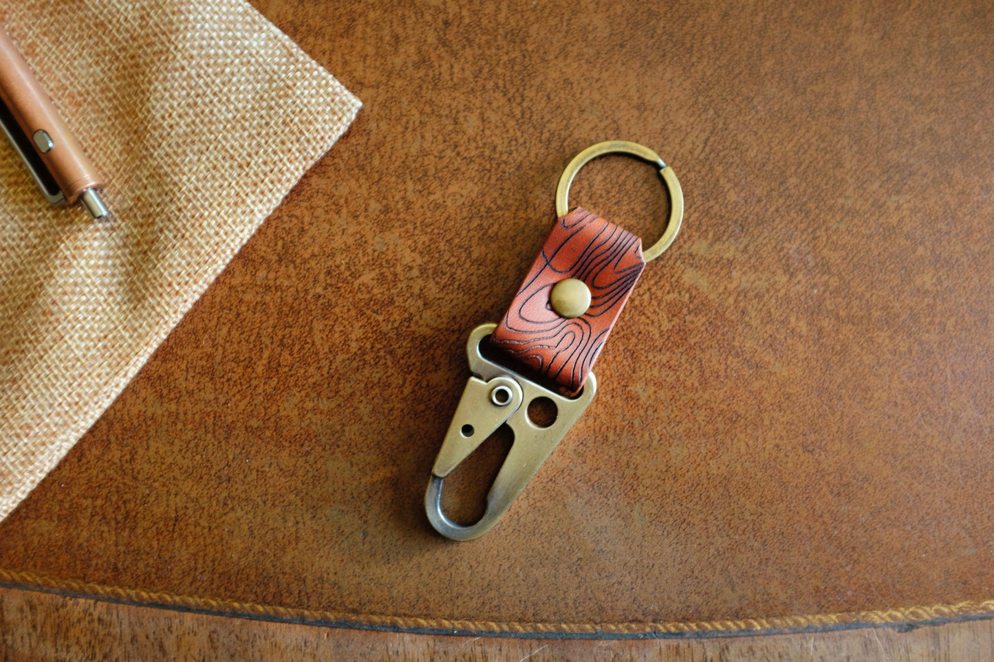 Leather Key Clip N1 - Handmade Full-Grain Leather | Yarets Leather
