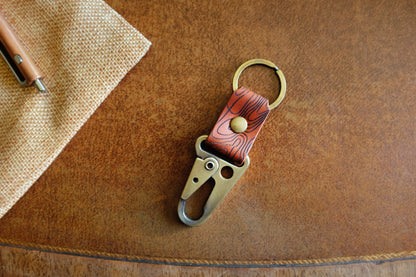 Leather Key Clip N2 - Handmade Full-Grain Leather | Yarets Leather