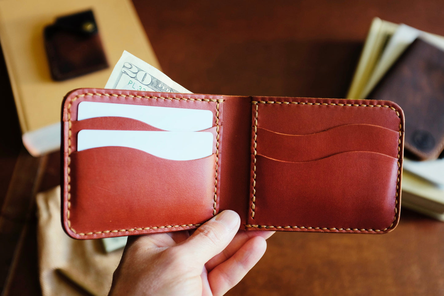 Admiral Wallet - Handmade Full-Grain Leather Bifold