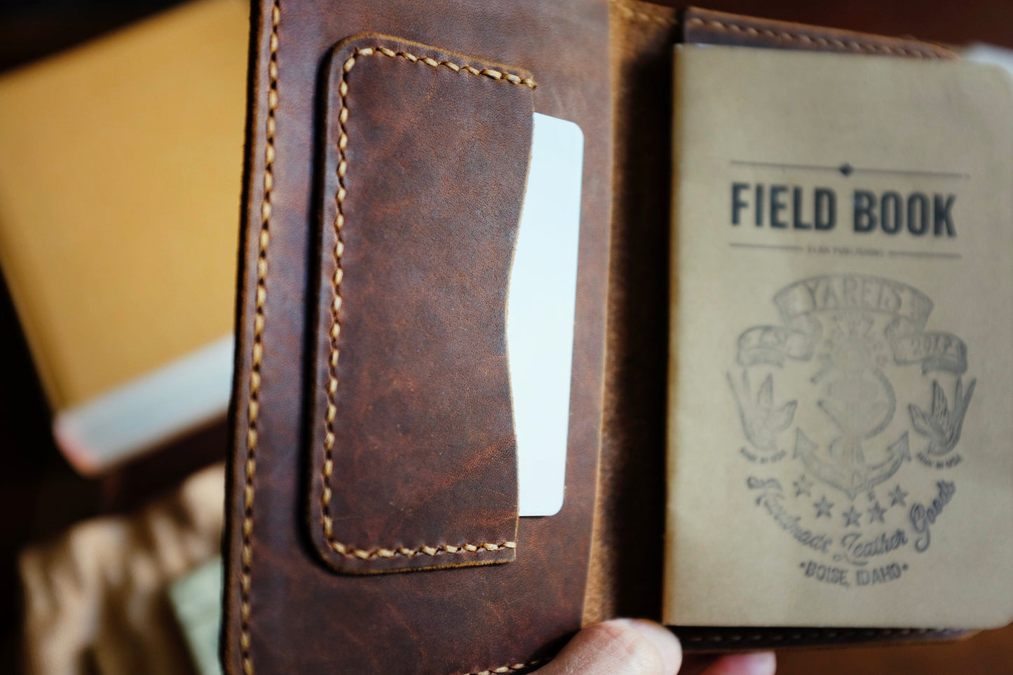 Pathfinder Field Note Case - Handmade Full-Grain Leather | Yarets Leather