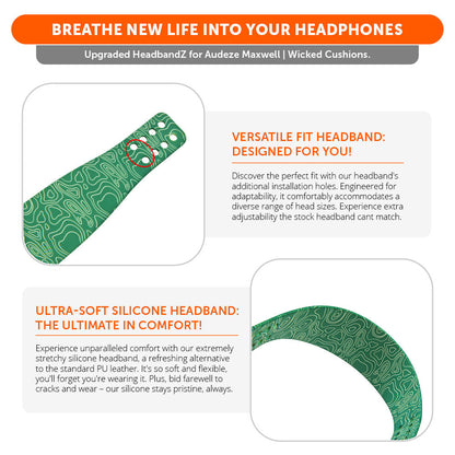 Upgraded Silicone Headband for Audeze Maxwell 1, 2 and 2 ANC - WC HeadbandZ