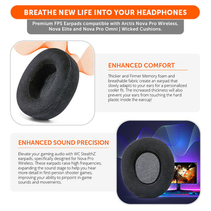 Nova Pro Wireless, Nova Elite & Nova Pro Omni Earpads - WC StealthZ