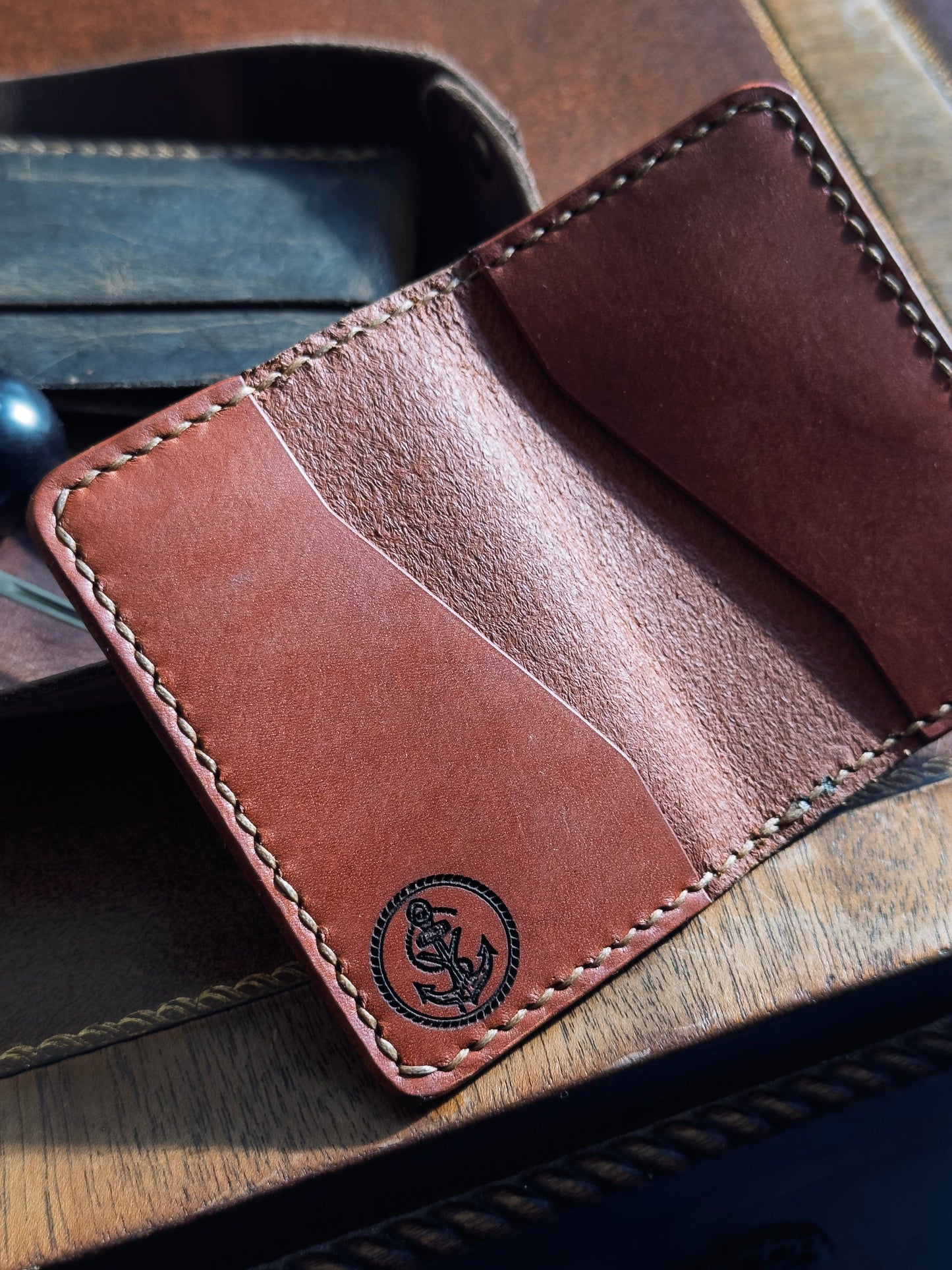 Deckhand Wallet - Handmade Full-Grain Leather Minimalist Wallet | Yarets Leather