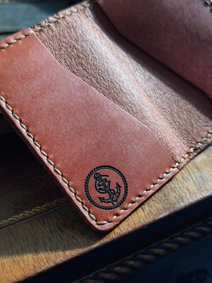 Deckhand Wallet - Handmade Full-Grain Leather Minimalist Wallet | Yarets Leather