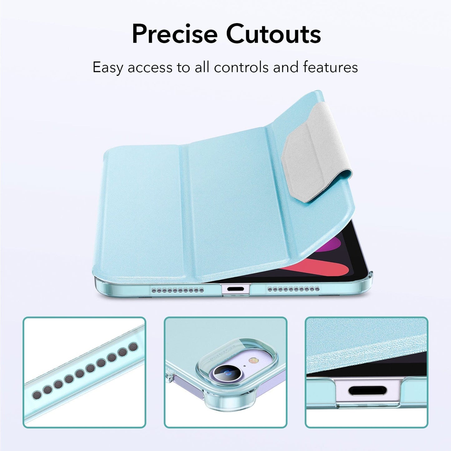 Venture Series Tri-Fold Magnetic Case - Apple iPad mini (A17 Pro) Apple iPad mini (6th Generation 2021)