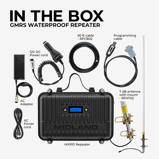 MXR10VP MicroMobile GMRS Waterproof Repeater Bundle