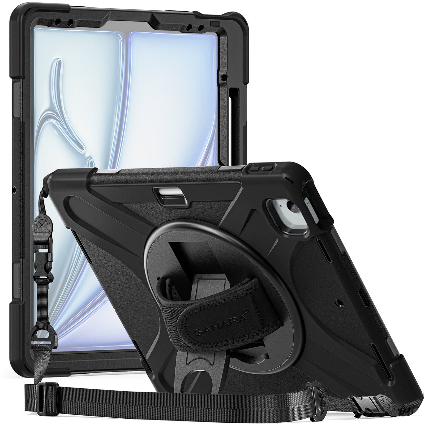 iPad Air 13-inch (M2 / M3 / M4) Case - Heavy-Duty, Hand Strap | Raider X Series