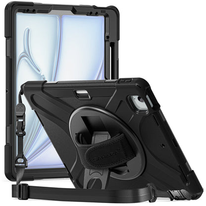 iPad Air 13-inch (M2 / M3 / M4) Case - Heavy-Duty, Hand Strap | Raider X Series