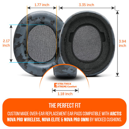 Arctis Nova Pro Wireless, Nova Elite & Nova Pro Omni Earpads - WC PadZ Nova Pro Wireless