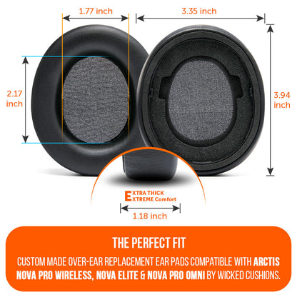 Arctis Nova Pro Wireless, Nova Elite & Nova Pro Omni Earpads - WC PadZ Nova Pro Wireless