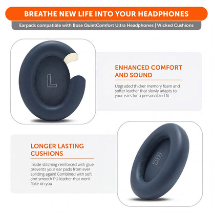 Bose QuietComfort Ultra Gen 1 & Gen 2 Earpads - WC PadZ QC Ultra