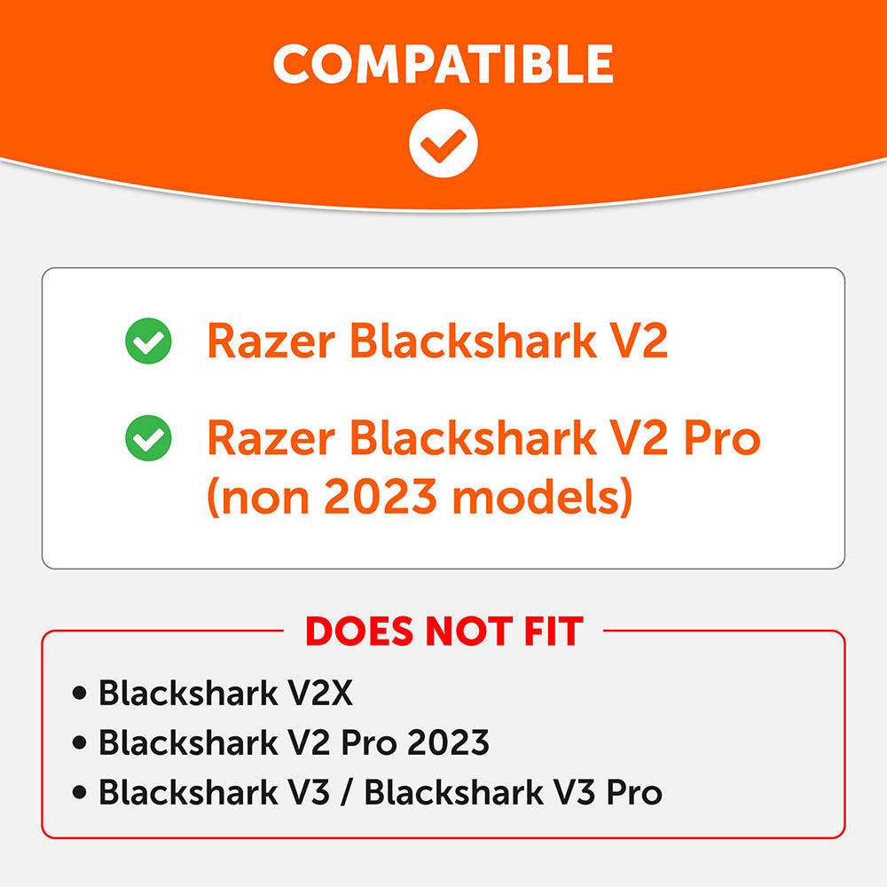 Razer Blackshark V2 Pro Earpads - WC FreeZe Cooling Gel (PRE 2023 model)