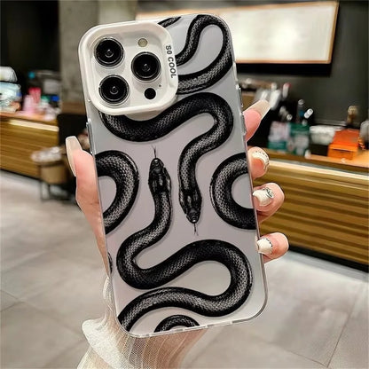 Snake Shockproof Soft Back Cover Coque Phone Case