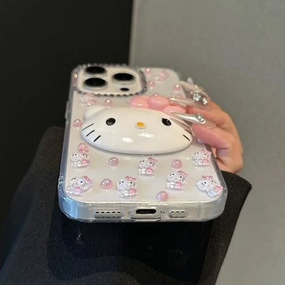 Kawaii Hello Kitty Cartoon  Phone Case Suitable For iPhone
