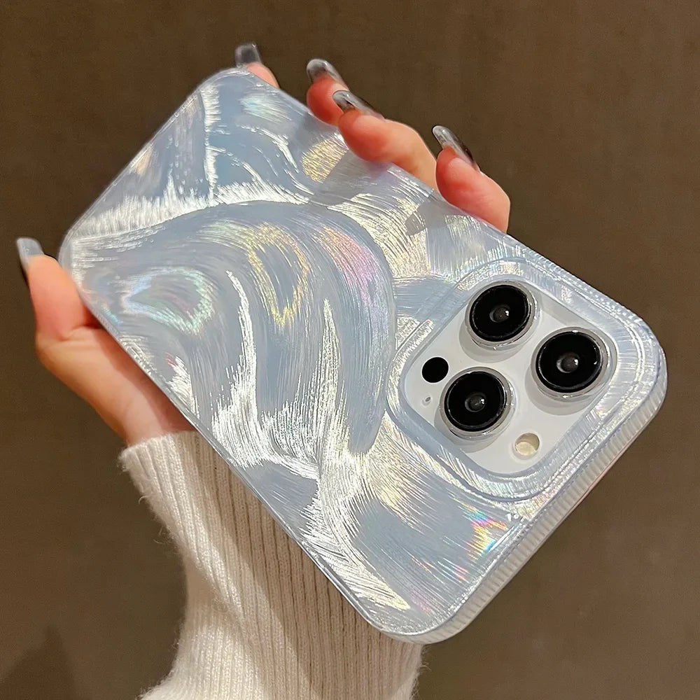 Colorful Laser Silicone Soft Phone Case