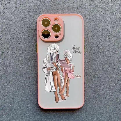 Super Mom Baby Girl Son Phone Case For iPhone