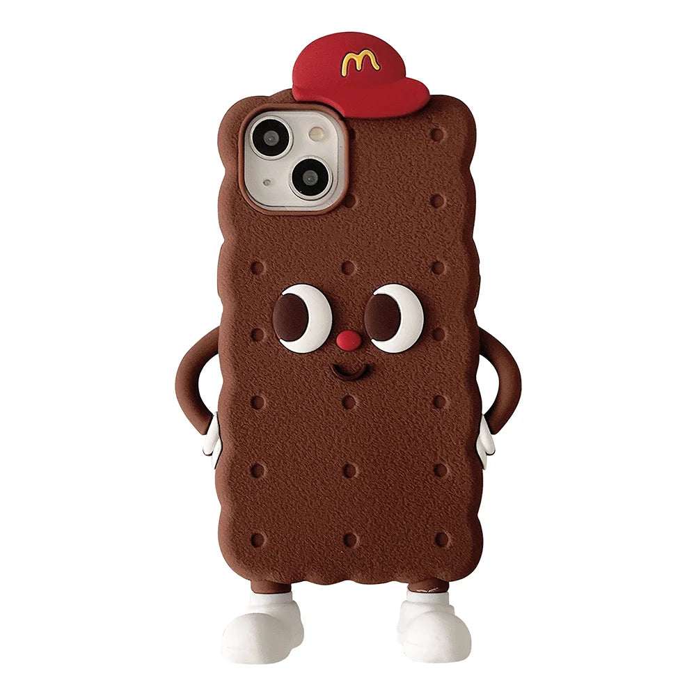Chocolate Toast Cookies Soft Silicone Phone Case
