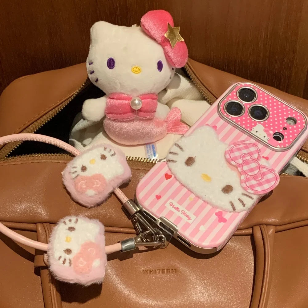 Large Window Texture Hello Kitty Phone Case For iPhone
