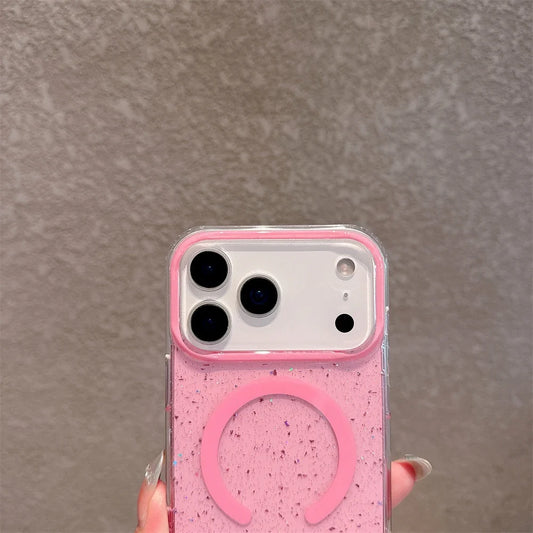 Jelly Glitter For Magsafe Wireless Charging Case For iPhone